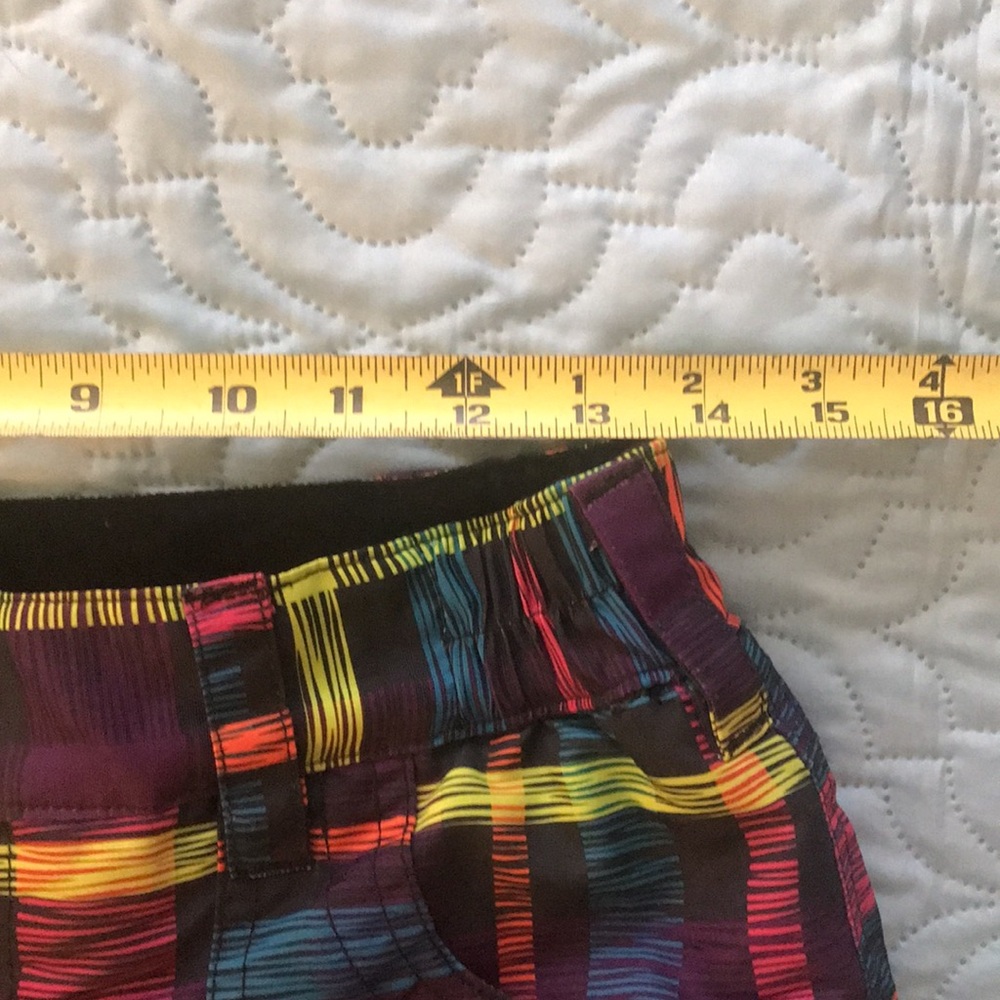 Falls Creek Plaid Snow Ski Pants Black Pink Orange XL 14 to 16 - Picture 13 of 16